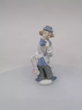 Socha porcelánový klaun 14,5 cm
