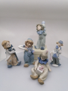 Socha porcelánový klaun 14,5 cm