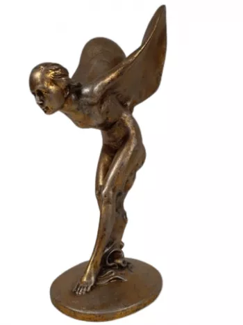 Soška anjela, zlatá, 30x11 cm
