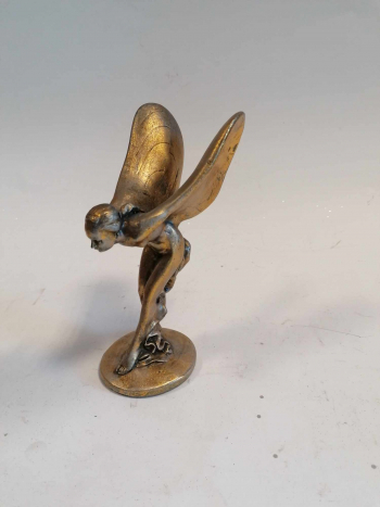 Soška anjela, zlatá, 20x9 cm
