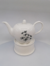 Porcelánový čajník s ohrievadlom