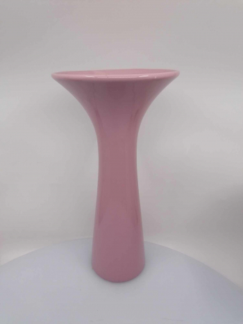 Keramická dekoračná váza, ružová, 30x15 cm