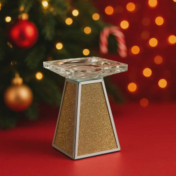 Svietnik zo skla ,15 cm