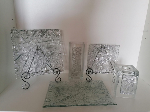 Sklenený tanier, 23x34 cm