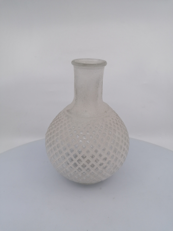 Sklenená váza, 19x14 cm