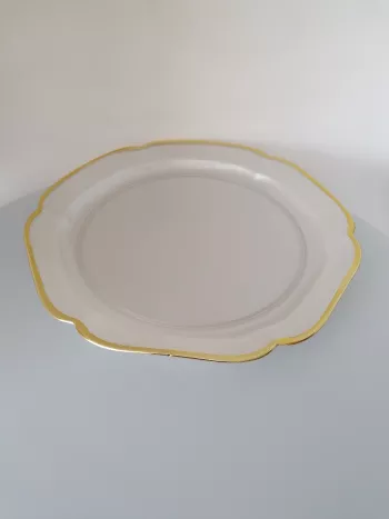 Dekoračný sklenený tanier  34cm