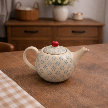 Čajník so sitkom modrý 400ml