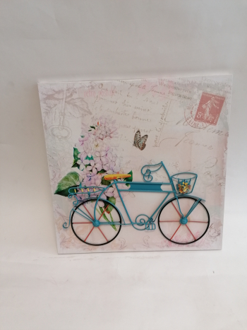 Retro obraz bicykel 40x40 cm