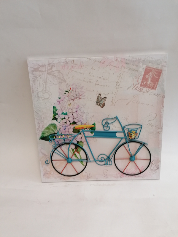 Retro obraz bicykel 40x40 cm