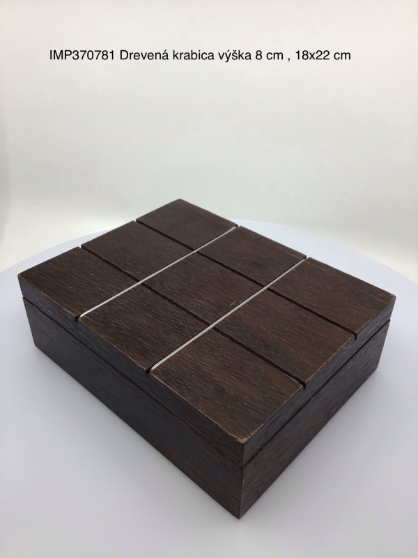 Drevená krabica 8x18x22 cm