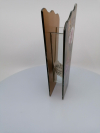 Maľovaná sklenená dekorácia, 25x11x4 cm