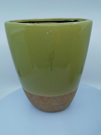 Zelená keramická váza 26x13x20cMm POŠ