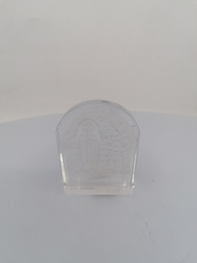 sklenená dekorácia, Panna Mária krištáľ, 5x9 cm
