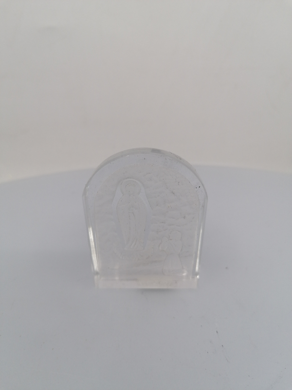 sklenená dekorácia, Panna Mária krištáľ, 5x9 cm
