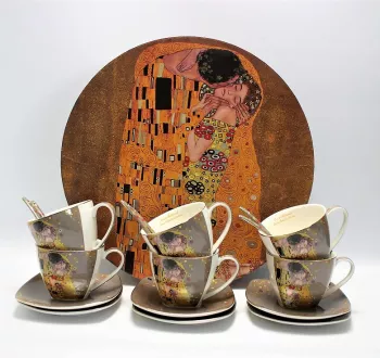 Gustáv Klimt porcelán 6-sada