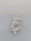 Dekoračný anjelik na zavesenie, biely, 4,5 cm
