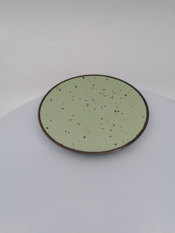 Dezertný tanier, zeleny, 21x2cm