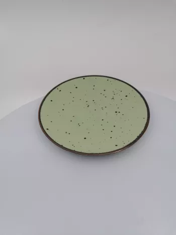Dezertný tanier, zeleny, 21x2cm