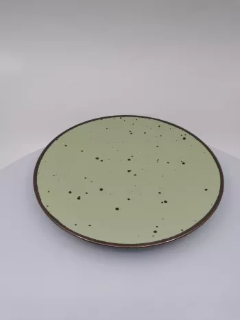Plytký tanier, zeleny,  28x2cm