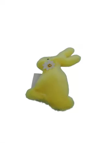 Veľkonočný zajac žltý 12x9cm