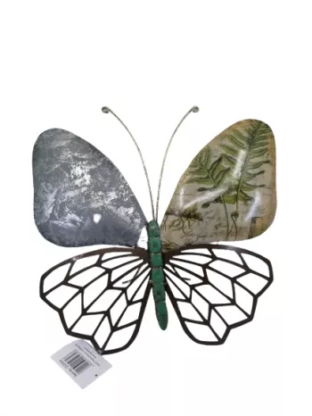 Figurína Kovový motýľ 35x35x8 cm 