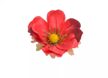 Umelý kvet hlava Anemon červená, 12 ks, 7 cm